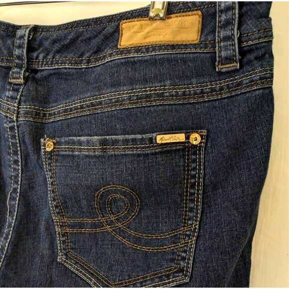 Melissa McCarthy Seven7 Womens 18W Bootcut Jeans Dark Wash Blue Stretch - Picture 4 of 10